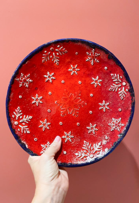 Patera, półmisek ŚNIEŻYNKA